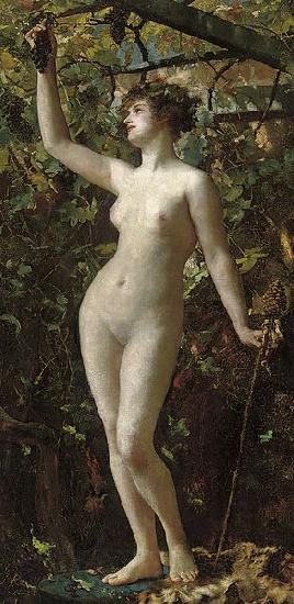 Madeleine Lemaire Bacchantin. France oil painting art